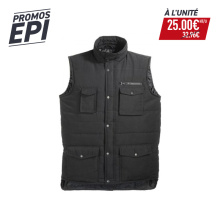PACK PROMO GILET SANS MANCHES NOIR TOP MULTIPOCHES
